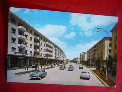 Ilustrata Bacau - Calea Marasesti circulat 1966 foto