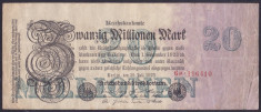 Bancnota Germania 20.000.000 Marci 1923 - P97b VF foto