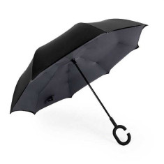 Umbrela business reversibila de ploaie Britanny, neagra foto