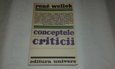 RENE WELLEK - CONCEPTELE CRITICII foto