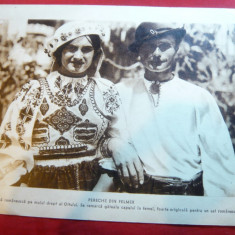 Fotografie dubla -Folclor Romania- Razboi primitiv in Mtii Apuseni ,interbelica