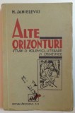 Alte orizonturi : studii si polemici literare si stiintifice / H. Sanielevici