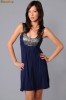 Rochie ocazie, club,seara, BANCHET-Velvet Graham&Spencer+Lotiune C. Dior cadou !, Albastru, M