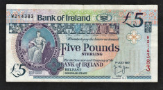 Irlanda 5 Pounds 1997 foto