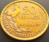 Moneda istorica 20 FRANCI / FRANCS - FRANTA, anul 1950 *cod 1594, Europa