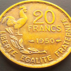 Moneda istorica 20 FRANCI / FRANCS - FRANTA, anul 1950 *cod 1594