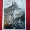 Ilustrata - Incendiu la Palatul de Justitie - Viena , interbelica