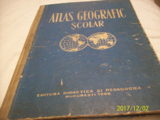 atlas geografic scolar an 1968 foto