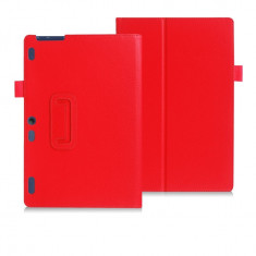 Husa Premium Book pentru tableta Lenovo Tab 2 A10-30, 10, red foto