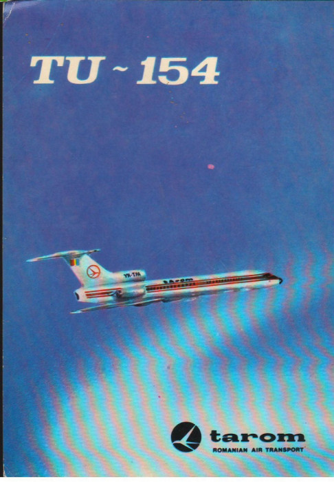 CPI (B9620) CARTE POSTALA - BUCURESTI. TAROM, AVION TU-154