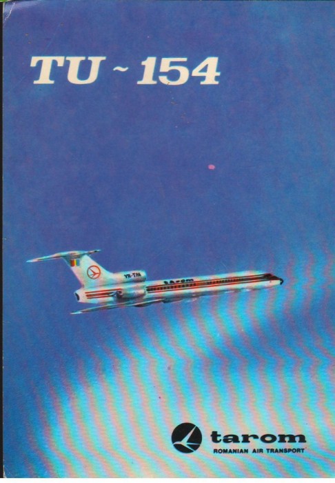 CPI (B9620) CARTE POSTALA - BUCURESTI. TAROM, AVION TU-154