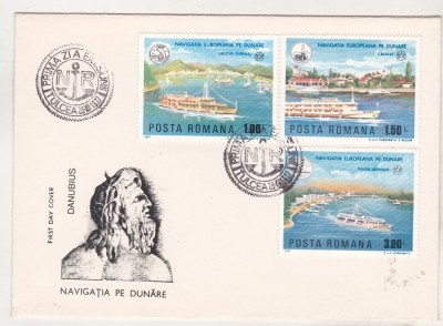 bnk fil FDC - Navigatia pe Dunare - 1977 foto