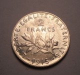 Franta 2 Franci 1915 UNC, Europa