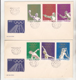 Bnk fil FDC - Munchen 1972, Romania de la 1950, Sport