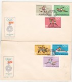 Bnk fil FDC - Munchen 1972 - preolimpiada, Romania de la 1950, Sport