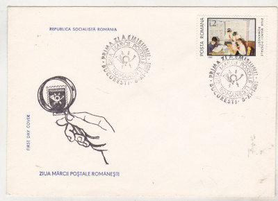 bnk fil FDC - Ziua marcii postale romanesti 1981 foto