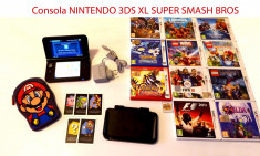 Consola Nintendo 3DS XL SUPER SMASH BROS + 12 jocuri + 5 carduri Nintendo foto