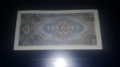 Bancnota Romania 3 Lei 1966 UNC foto