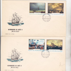 bnk fil FDC - Reproduceri de arta II "Marina ' 1971