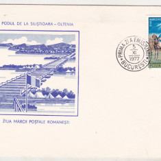bnk fil FDC - Ziua marcii postale romanesti 1977