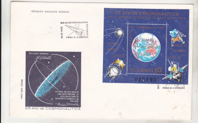 bnk fil FDC - 25 ani de cosmonautica - 1982 foto