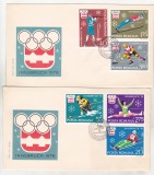 Bnk fil FDC - Insbruck 1976, Romania de la 1950, Sport