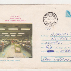 bnk fil Intreg postal 1977 - circulat - Industria de fire si fibre sintetice