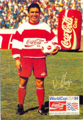 CP Z1134 -fOTBALISTUL GHEORGHE(GICA) HAGI, SI SPONSORUL WORLDCUP USA 1994 foto