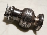 Argint BRICHETA RONSON de masa in SUPORT argint MASIV 1900 de colectie UNICA, Ornamentale
