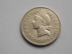 25 CENTAVOS 1967 REPUBLICA DOMINICANA foto