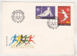 Bnk fil FDC - Montreal 1976 - olimpiada, Romania de la 1950, Sport