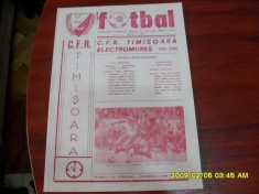 program CFR Timisoara - Electromures Tg. Mures