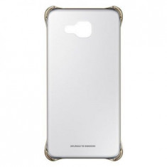 Husa capac de protectie Samsung Galaxy A5 2016 A510 Clear Cover Gold foto