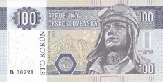 Bancnota Cehoslovacia 100 Korun 2018 - SPECIMEN ( hartie filigran ) foto