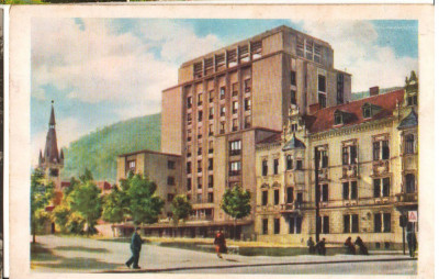 CPI (B9659 ) CARTE POSTALA - ORASUL STALIN - HOTEL CARPATI, RPR foto