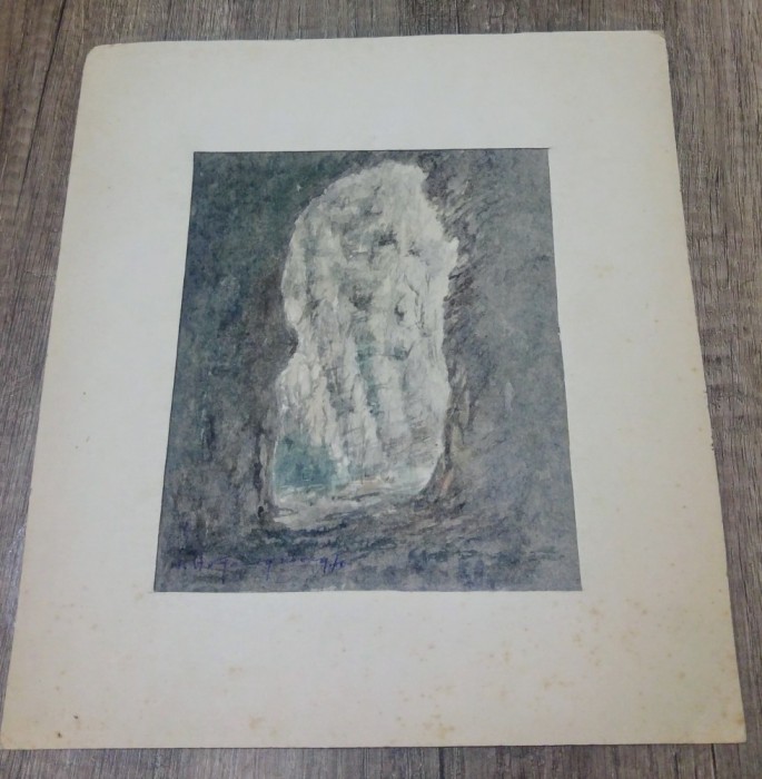 Pestera Dambovicioara/ acuarela pe hartie I.H. Georgescu