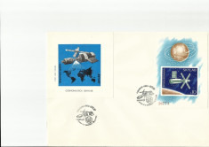 Romania 1974 - FDC colita nedantelata Skylab LP 868 - rar foto