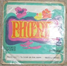 vinyl single Phoenix ?, Edc 10.313, label mazgalit/disc VG foto