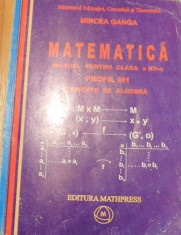Elemente de algebra cls XII, profil M1 de Mircea Ganga foto