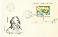 Romania 1977 - FDC colita nedantelata Navigatie pe Dunare LP 950 foto