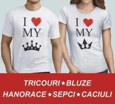 Tricouri, Bluze &amp;gt; King &amp;amp; Queen, Bff, New York, Etc. Unisex &amp;gt; pretul la 1 bucata foto