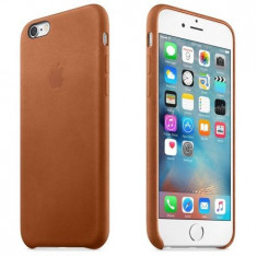 Husa capac protectie Apple iPhone 6S Leather Case Premium Saddle Brown foto