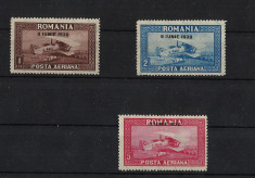 Romania MNH/MH 1930 - C Raiu supratipar 8 iunie 1930 - sup. deplasat val 5 L foto