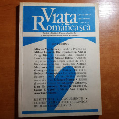 revista viata romaneasca decembrie 1993