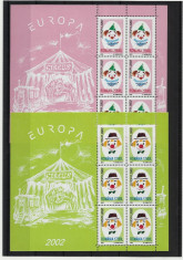 Romania MNH 2002 - Europa Circul - blocuri de 6 marci- 1584a foto