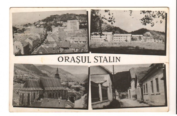 CPI (B9661 ) CARTE POSTALA - ORASUL STALIN - MOZAIC, RPR