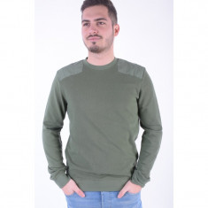 Bluza Bumbac Selected Bruce O-neck Thyme foto