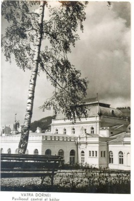 CP Z1153- VATRA DORNEI- PAVILIONUL CENTRAL AL BAILOR -CIRCULATA 1961 foto