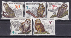 Cehoslovacia 1986 fauna pasari MI 2875-2879 MNH w47 foto