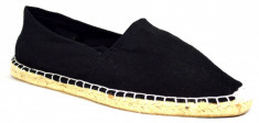 Espadrile barbatesti negre, modele romane foto